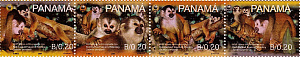 Панама,  2007, WWF, Обезьяны, 4 марки